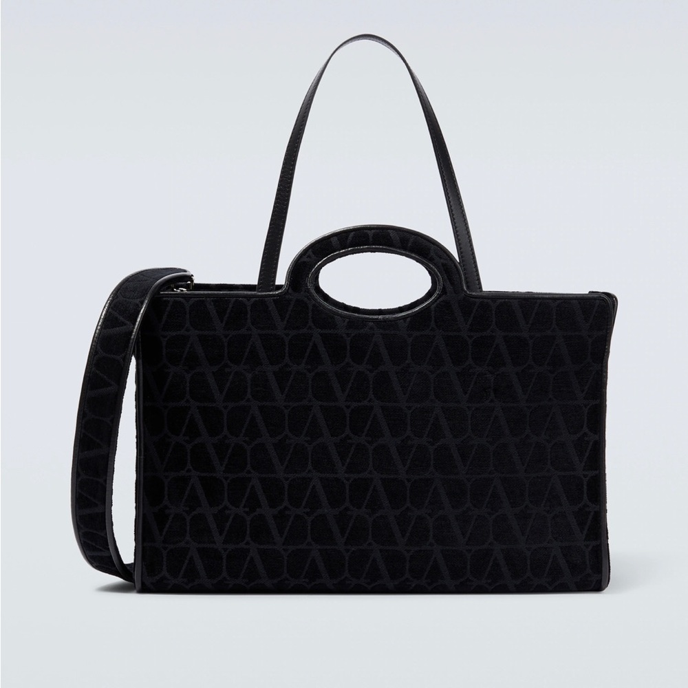 Valentino La Troisieme VLOGO Canvas Tote